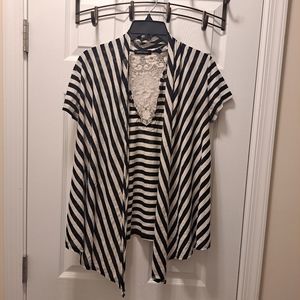 Black & White Lace Shrug